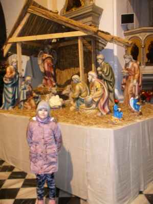 Mojemalé a betlém v kostele Povýšení svatého kříže v Karviné-Fryštátu (ještě bez Ježíška bo 23.12.2022)
