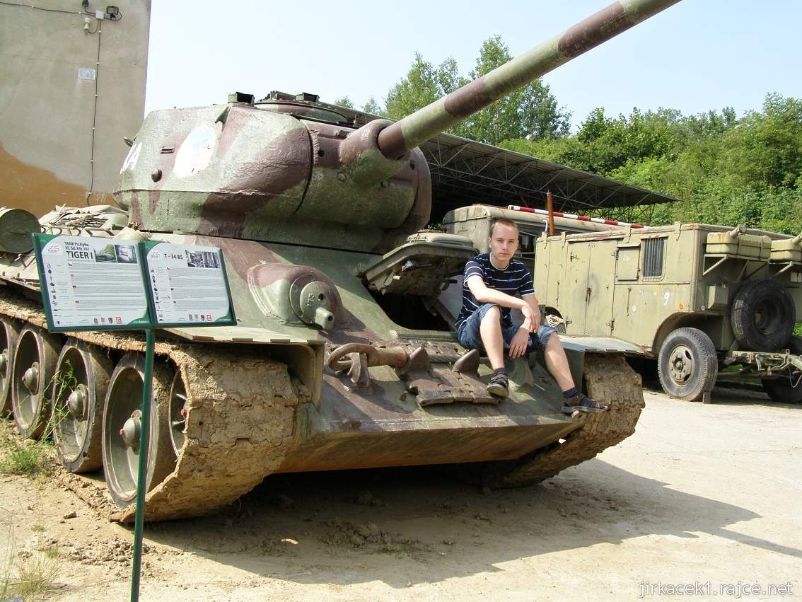 muzeum na demarkační linii Rokycany 02 - tank T-34 - 85