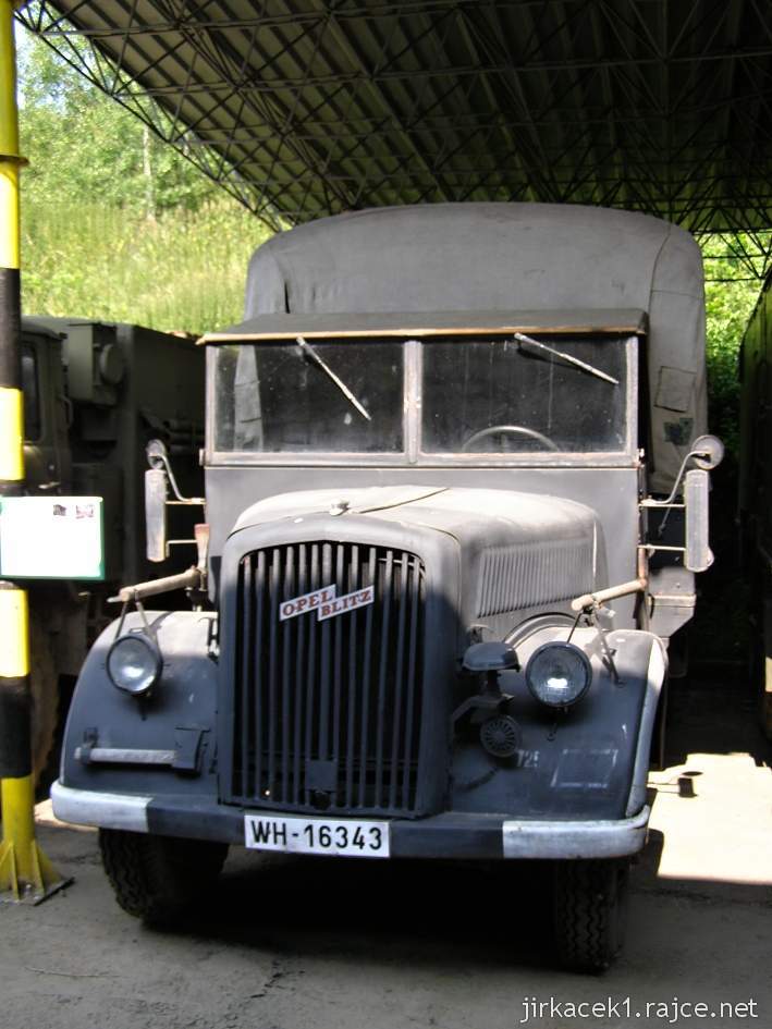 muzeum na demarkační linii Rokycany 37 - nákladní automobil OPEL BLITZ
