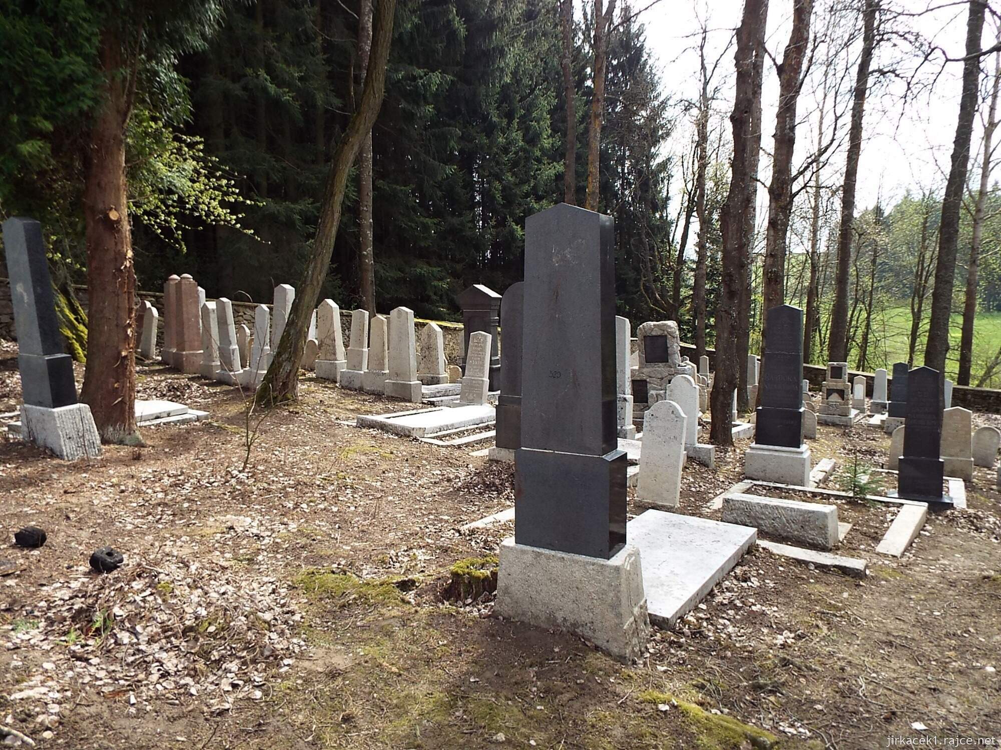L - Horní Cerekev - židovský hřbitov 05 - dolní část hřbitova